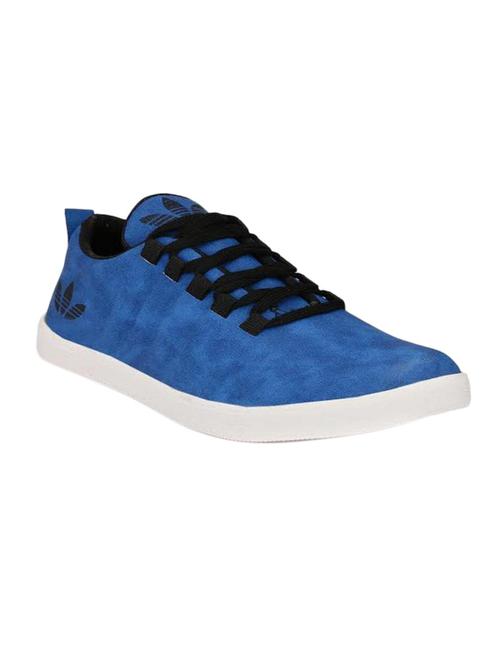 blue leatherette lace up sneaker - 12758285 - Very Small Image - 1