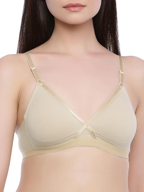 beige cotton tshirt bra - 12759291 - Very Small Image - 1