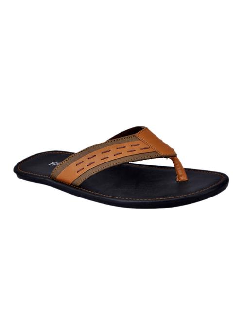 black Leatherette toe seperator slipper - 12759298 - Very Small Image - 1