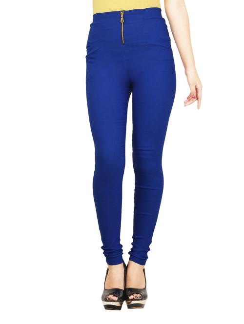 dark blue polyester jeggings - 12759423 - Very Small Image - 1