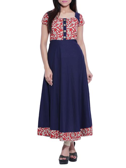 flared printed kurta - 12759910 - Very Small Image - 1