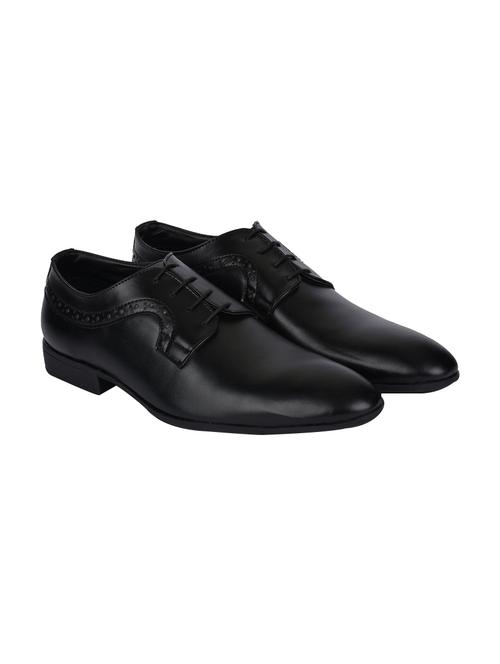 black Leather lace up derby - 12761971 - Very Small Image - 1