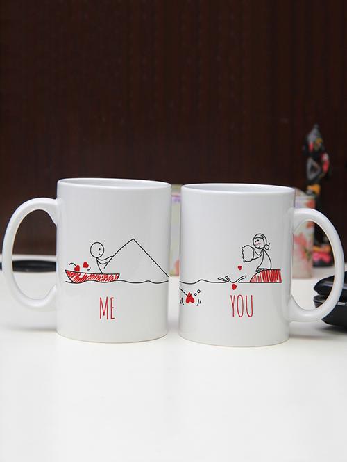 intriguing u and me printed mugs set - 12762538 - Very Small Image - 1