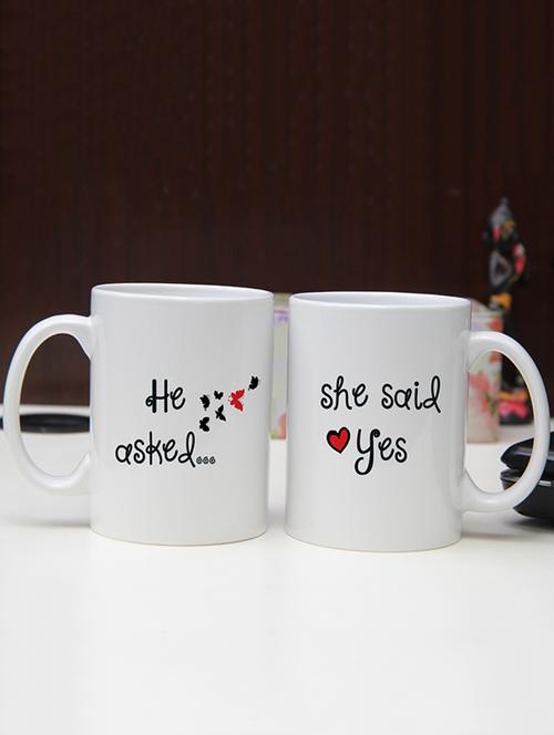 he and she printed mugs set - 12762539 - Very Small Image - 1