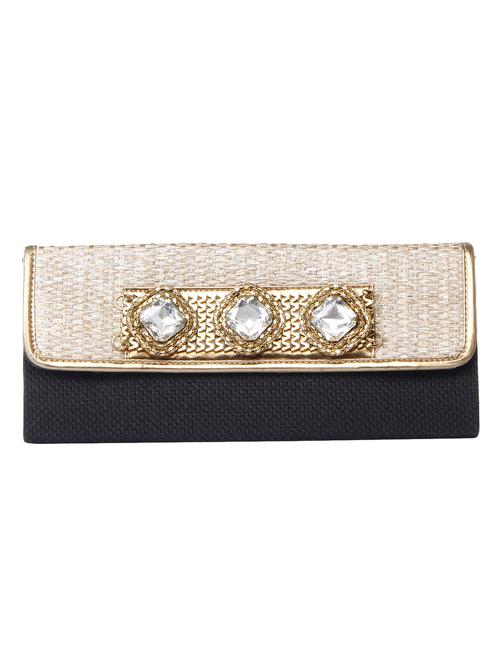 blue jute embellished clutch - 1276962 - Very Small Image - 1