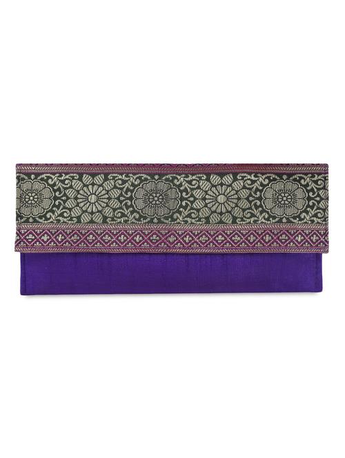 purple brocade clutch - 1276973 - Very Small Image - 1