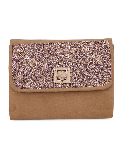 beige shimmer clutch - 1276991 - Very Small Image - 1
