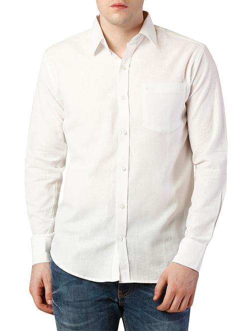 white cotton casual shirt - 12776134 - Very Small Image - 1