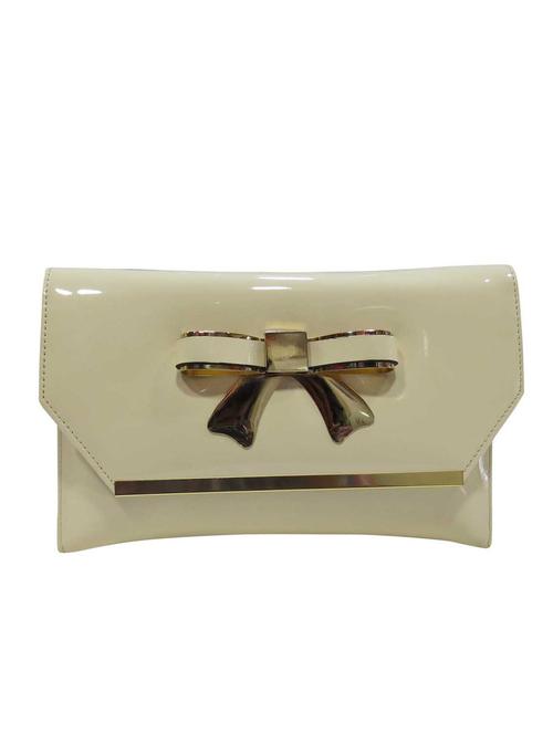 white polyester clutch - 12777098 - Very Small Image - 1