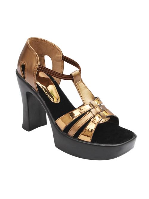 gold closed back sandal - 12777352 - Very Small Image - 1