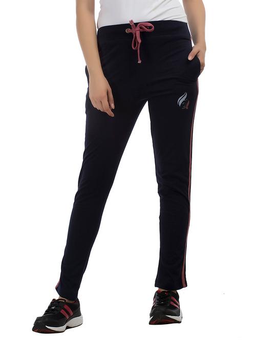 black cotton track pant - 12777359 - Very Small Image - 1