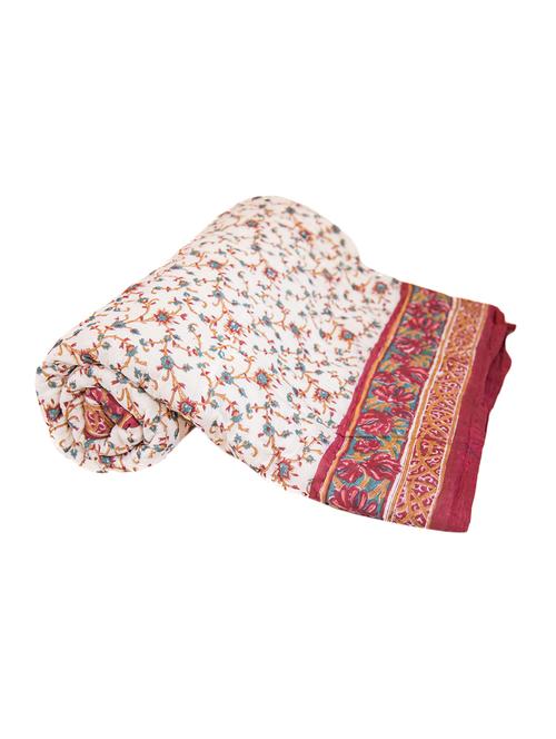block print cotton rajasthani quilt - 12777509 - Very Small Image - 1