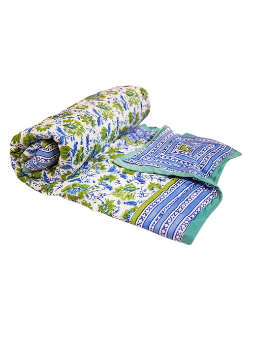 block print cotton rajasthani quilt - 12777511 - Very Small Image - 1