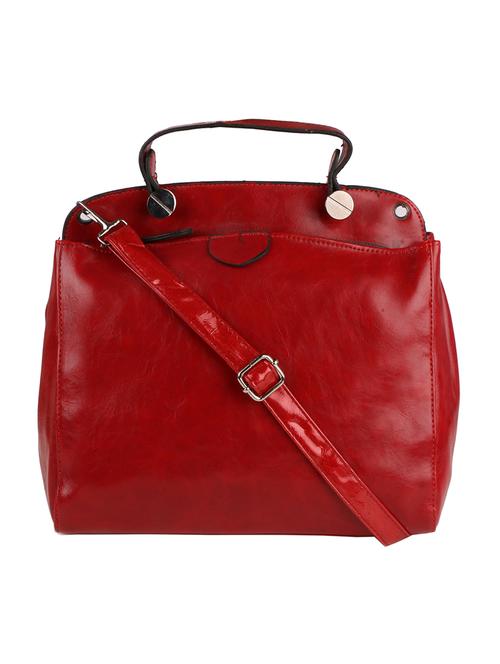 red synthetic leather sling bag - 12777566 - Very Small Image - 1