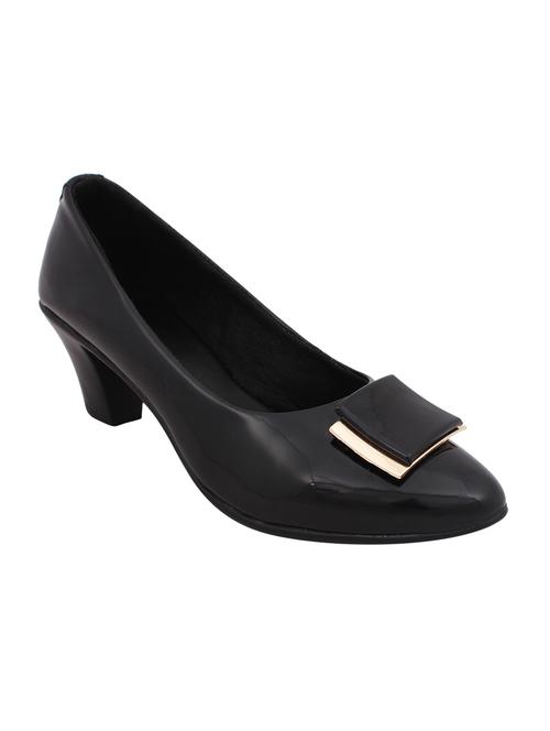 black patent leather slip on pumps - 12777610 - Very Small Image - 1