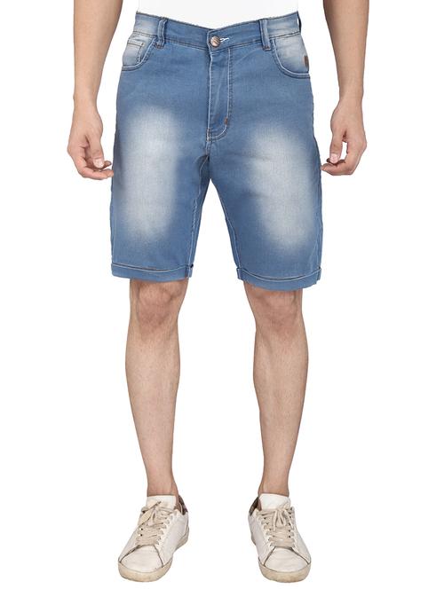 light blue cotton shorts - 12778199 - Very Small Image - 1