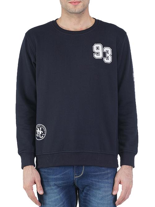 navy blue fleece sweatshirt - 12779062 - Very Small Image - 1