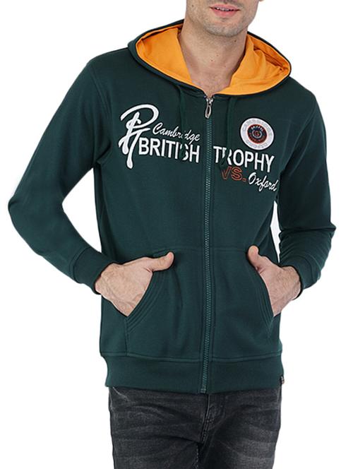 dark myrtle green fleece sweatshirt - 12779064 - Very Small Image - 1
