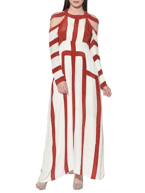 red crepe dress - 12779121 - Very Small Image - 1