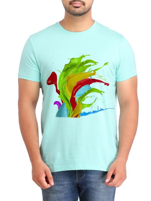 blue polyester tshirt - 12781864 - Very Small Image - 1