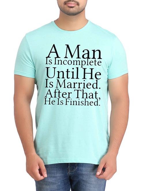 blue cotton printed t-shirt - 12782020 - Very Small Image - 1