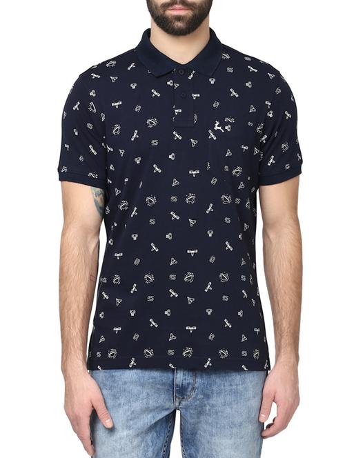 dark blue cotton tshirt - 12782590 - Very Small Image - 1