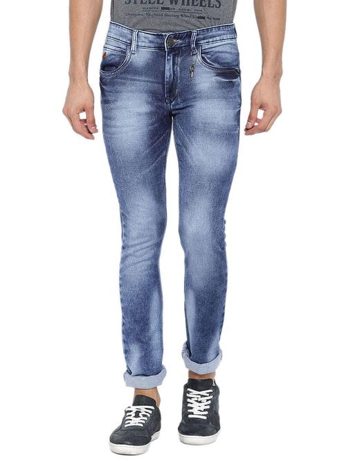 blue denim washed jeans - 12782672 - Very Small Image - 1