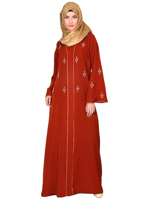 orange embellished dress - 12783400 - Very Small Image - 1