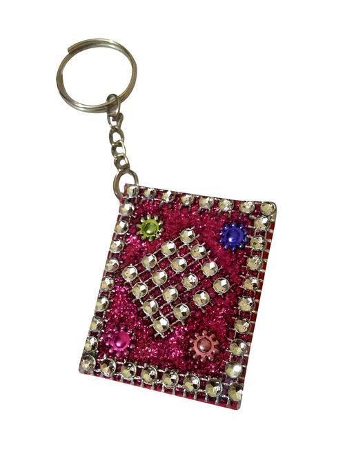 key ring diary book in pink color - 12784297 - Very Small Image - 1