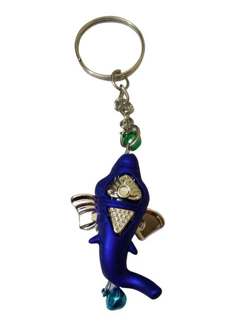 key ring ganesha in blue color - (set of 1) - 12784308 - Very Small Image - 1