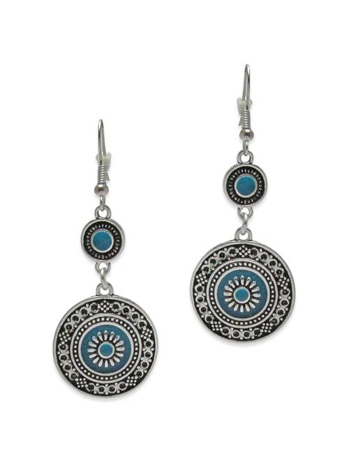 multi colored metal drop earrings - 12786811 - Very Small Image - 1