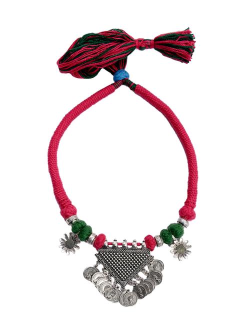 multi colored stainless steel tribal necklace - 12787745 - Very Small Image - 1