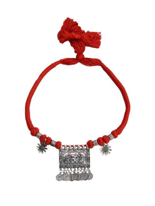 red stainless steel tribal necklace - 12787747 - Very Small Image - 1