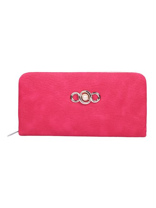 pinkleatherette clutch - 12787911 - Very Small Image - 1