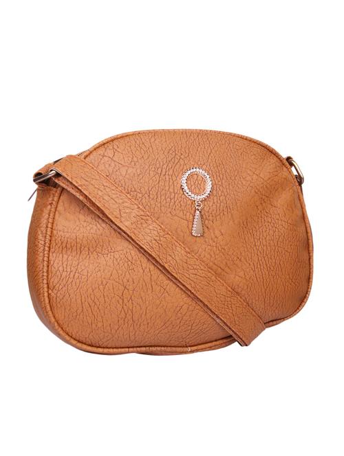 tanleatherette sling bag - 12787918 - Very Small Image - 1