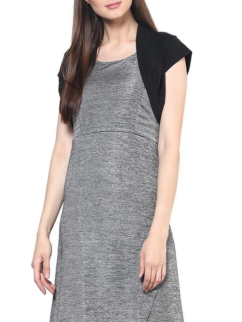 black jersey short shrug - 12788617 - Very Small Image - 1