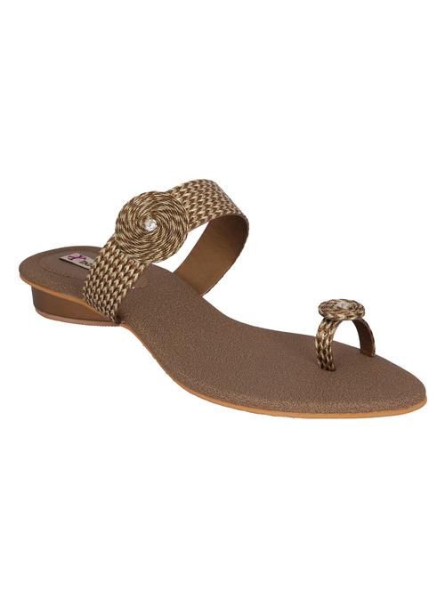 gold one toe sandal - 12789141 - Very Small Image - 1