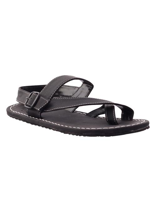 black leather back strap sandal - 12790123 - Very Small Image - 1