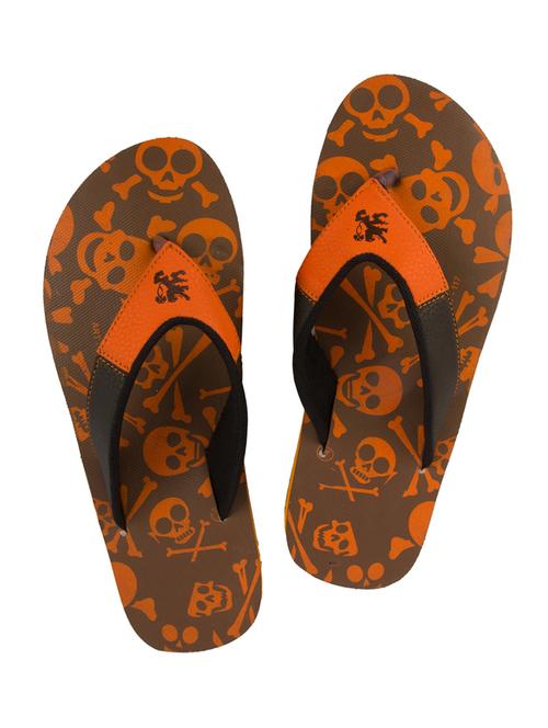 orange rubber flip flops - 12790725 - Very Small Image - 1