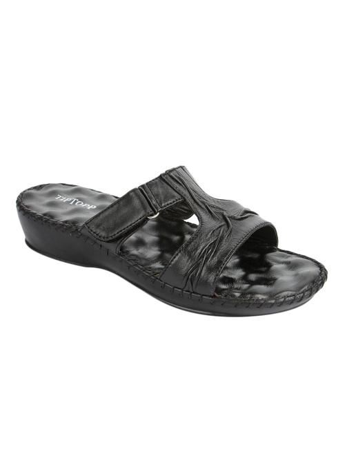 black slip on slippers - 12791165 - Very Small Image - 1