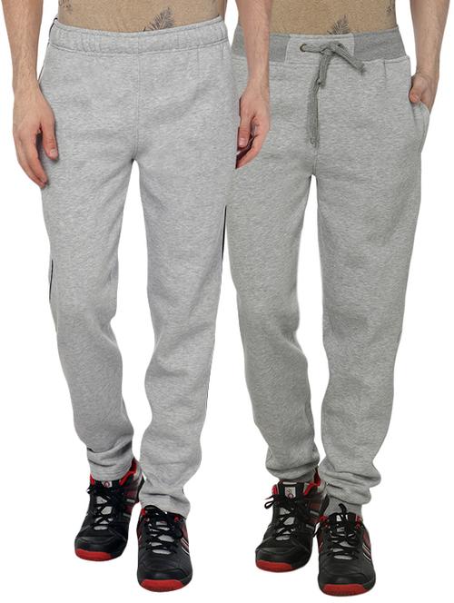 grey fleece full length track pant - 12791625 - Very Small Image - 1