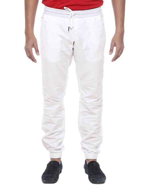 white cotton jogger - 12792483 - Very Small Image - 1