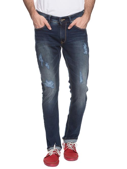 blue cotton jeans - 12792509 - Very Small Image - 1