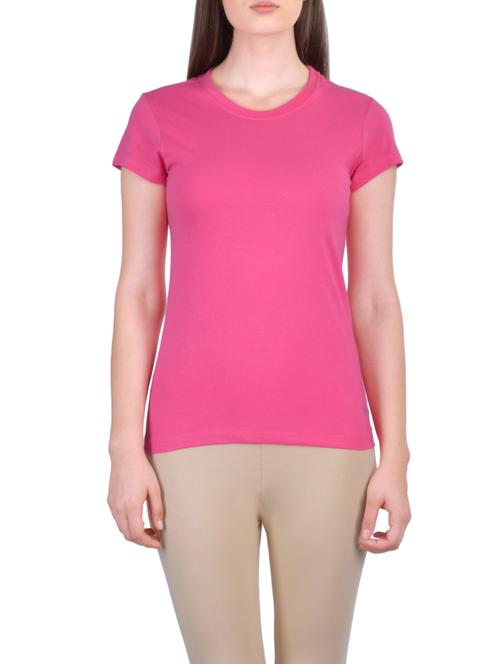 pink cotton regular tshirt - 12793548 - Very Small Image - 1
