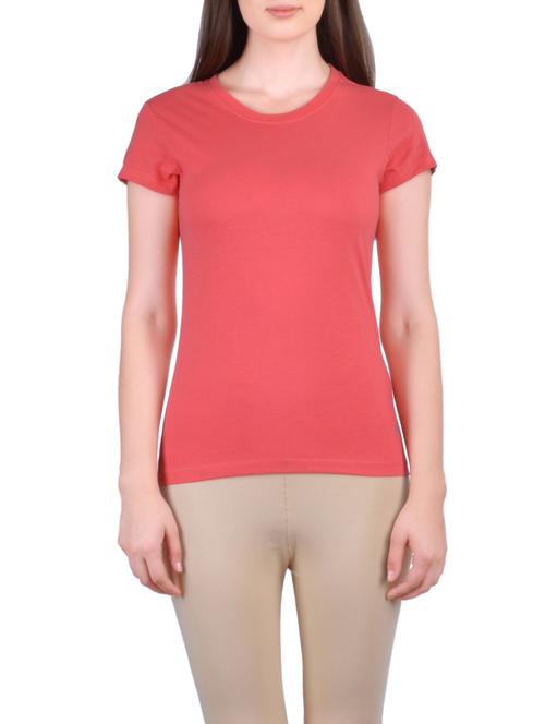 pink cotton regular tshirt - 12793549 - Very Small Image - 1