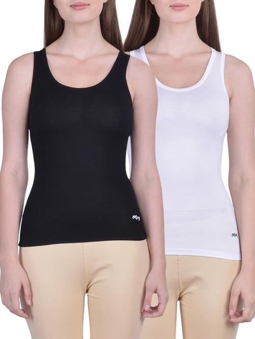 set of 2 multicolored cotton tank tees - 12793570 - Very Small Image - 1
