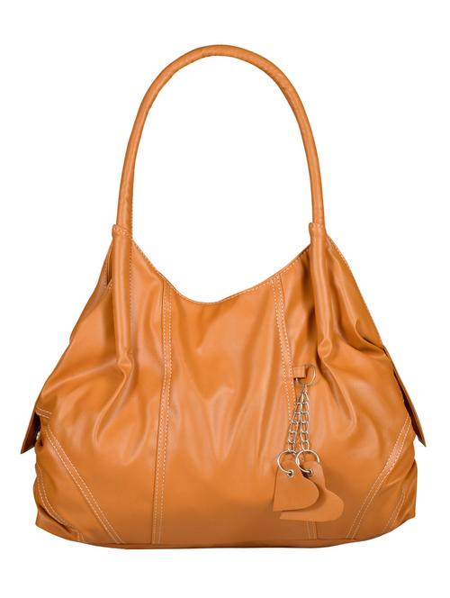 tan leatherette handbag - 12793992 - Very Small Image - 1