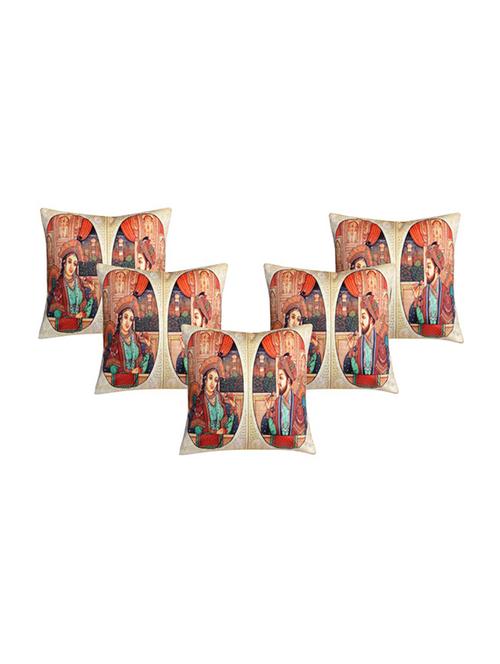 handloom hub digital print cushion cover-set of 5 - 12796132 - Very Small Image - 1