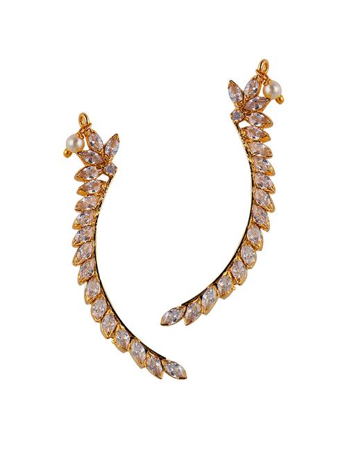 white gold plated earring - 12796248 - Very Small Image - 1