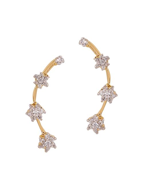 white gold plated earring - 12796281 - Very Small Image - 1